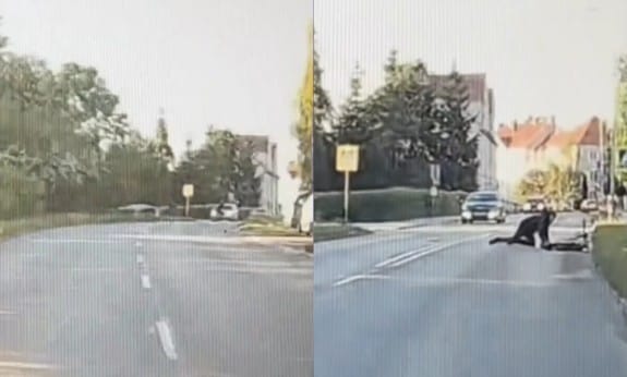 Ta jazda kosztowała go 2000 złotych. 17-latek wjechał wprost pod przejeżdżające auto Zdjęcie główne wpisu