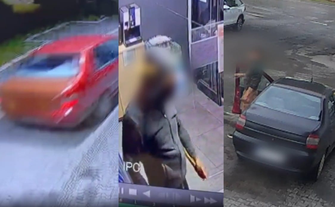 Z siekierą napadł na stację paliw, a auto przemalował dla zmyłki. Sprawcę zdradziły ręce umazane farbą i czerwone wnętrze Zdjęcie główne wpisu