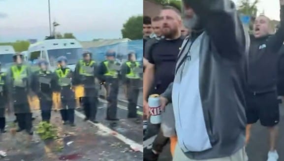„Policja j**ana będzie!" Nagranie z protestu w Southampton po śmierci polskiego studenta Zdjęcie główne wpisu
