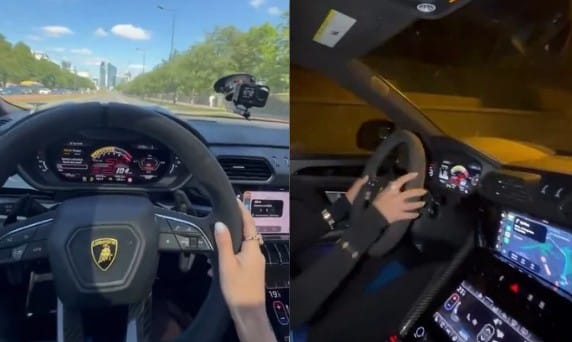 Ukraińska modelka chwaliła się jazdą 150 km/h przez Warszawę. Gdy wybuchł skandal, stwierdziła, że to AI Zdjęcie główne wpisu