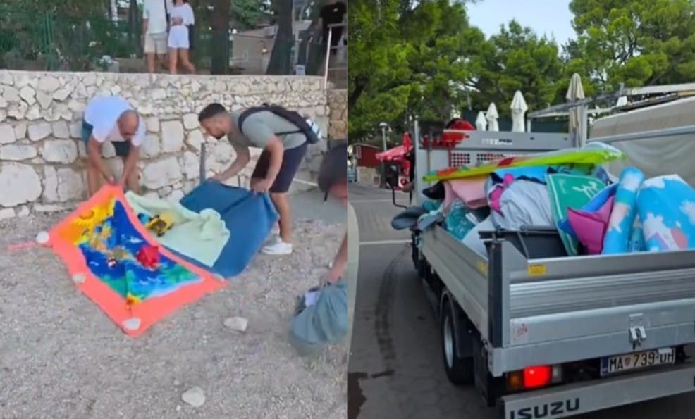 Chorwaci znaleźli sposób na "złodziei plaż". Co rano służby wywożą ręczniki i leżaki śmieciarką Zdjęcie główne wpisu