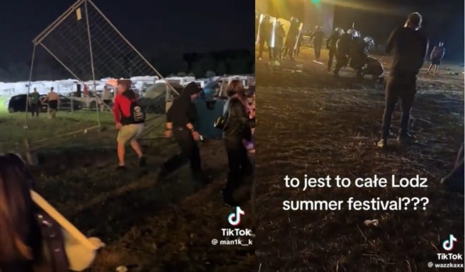Zamieszki na Łódź Summer Festival. Poleciały butelki i kamienie, policja użyła gazu Zdjęcie główne wpisu