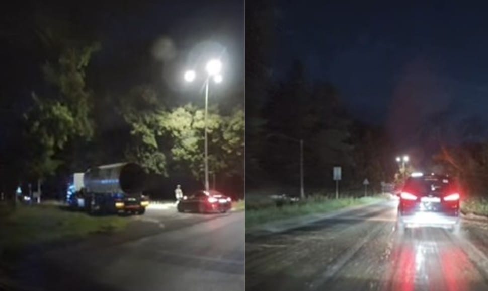 To nie były fekalia i nie miało to nic wspólnego z Pol'and'Rock. Gmina Czaplinek wyjaśnia, co wylało się na drogę Zdjęcie główne wpisu