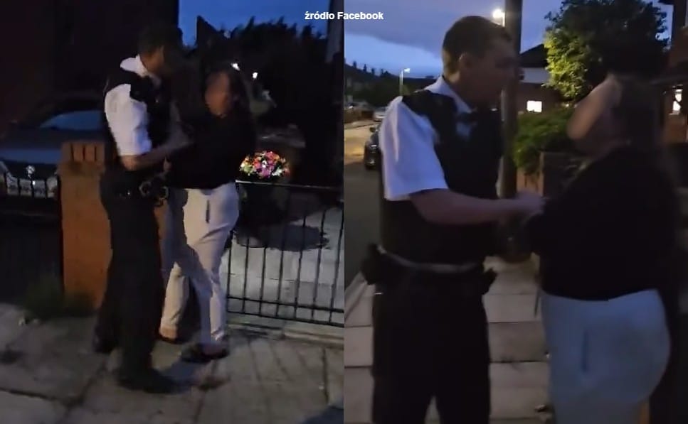 „Nagrywaj Karol! Ja go zaraz połamię!" Szarpanina Polki z angielskim policjantem na angielskim osiedlu Zdjęcie główne wpisu