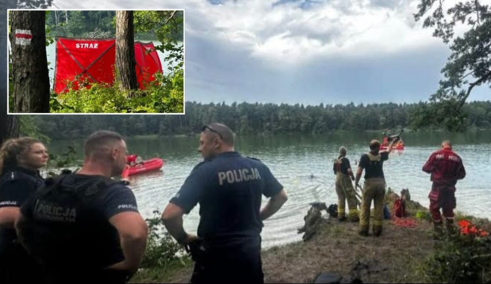 Tragedia nad Jeziorem Durowskim. Dwaj 13-latkowie utonęli, jeden ruszył na ratunek drugiemu Zdjęcie główne wpisu