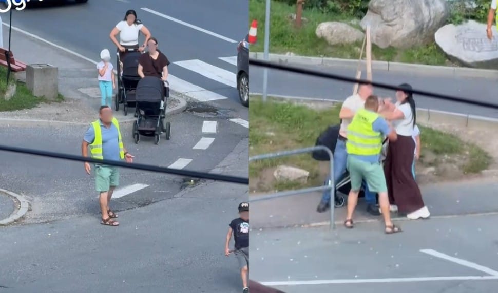 Afera parkingowa w Karpaczu. Naganiacz dostał w twarz od mężczyzny, który stanął w obronie kobiety z wózkiem Zdjęcie główne wpisu