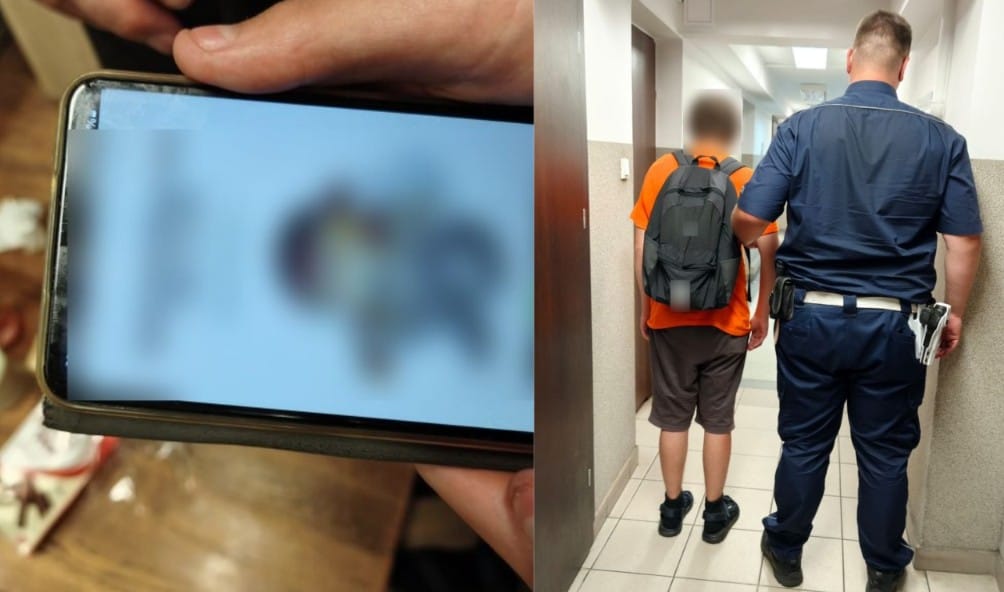 15-latek prowadził live spod sklepu, miał na nim palić trawkę. Policjanci szybko "dołączyli do transmisji" Zdjęcie główne wpisu