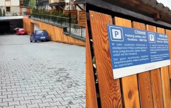 Sprytny sposób hotelu na natrętnych parkingowiczów. 500 zł za godzinę i problem znika Zdjęcie wpisu