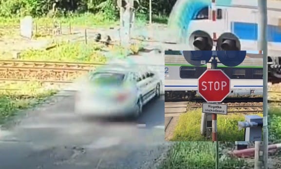 Kobieta z dwójką małych dzieci wjechała w przejeżdżający pociąg. Policja opublikowała nagranie Zdjęcie wpisu