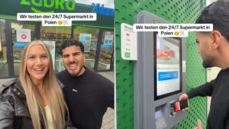 „Potrzebujemy tego u siebie” Dwójka Niemców przyjechała do Polski, żeby zrobić w bezobsługowej Żabce. Zdjęcie wpisu