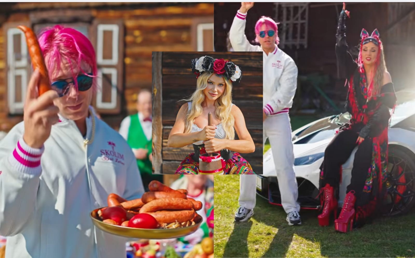 Ferrari, kiełbasa i słowiański klimat. Nowy teledysk Skolima i Cleo podbija internet Zdjęcie wpisu