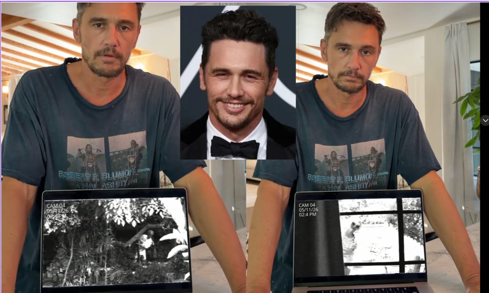 Aktor James Franco twierdzi, że prześladuje go kosmita. Pokazał nagranie z monitoringu Zdjęcie wpisu