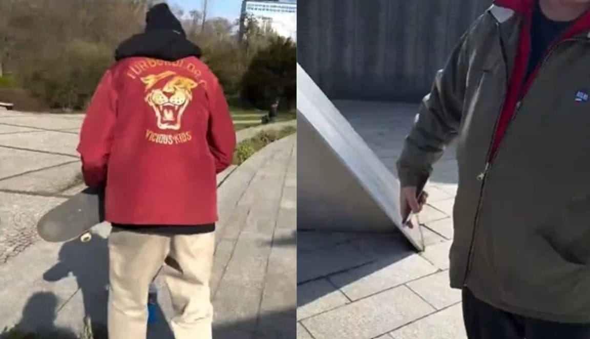 „Wypi**dalaj, bo kopa dostaniesz” Awantura z chłopakami na deskorolkach na Pomniku Lotników Polskich Zdjęcie wpisu