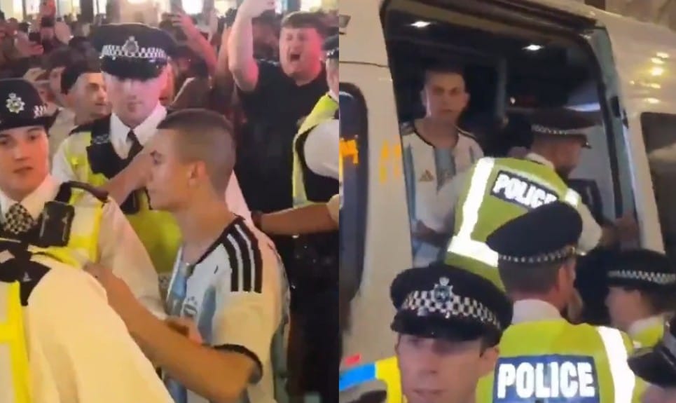 Polak poszedł w koszulce Argentyny oglądać mecz z Anglią. Po przegranej musiała go eskortować policja Zdjęcie wpisu