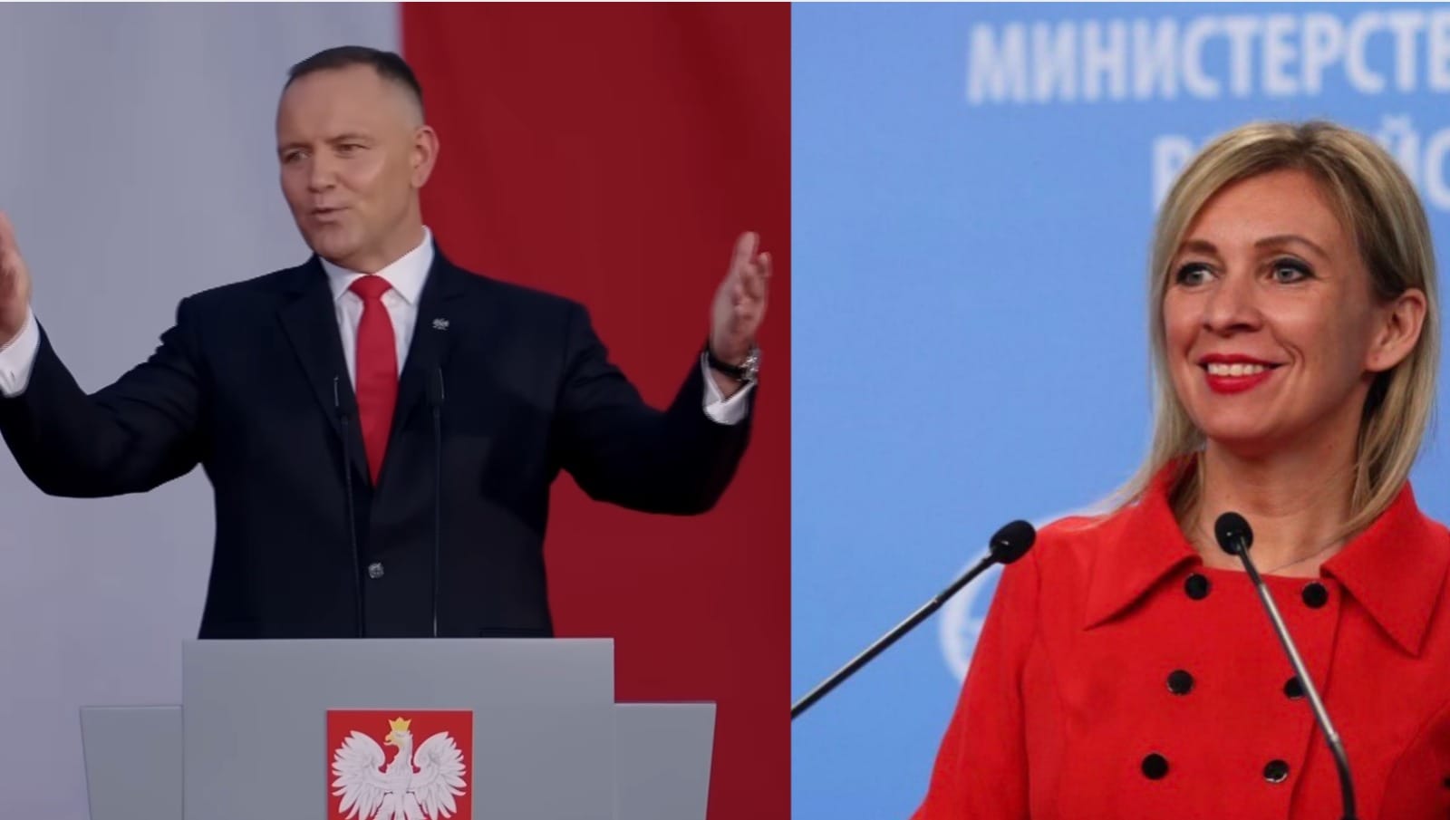 „Kliniczna rusofobia”, „gdański muzealnik”. Rosyjskie MSZ atakuje Nawrockiego po jego przemówieniu Zdjęcie wpisu