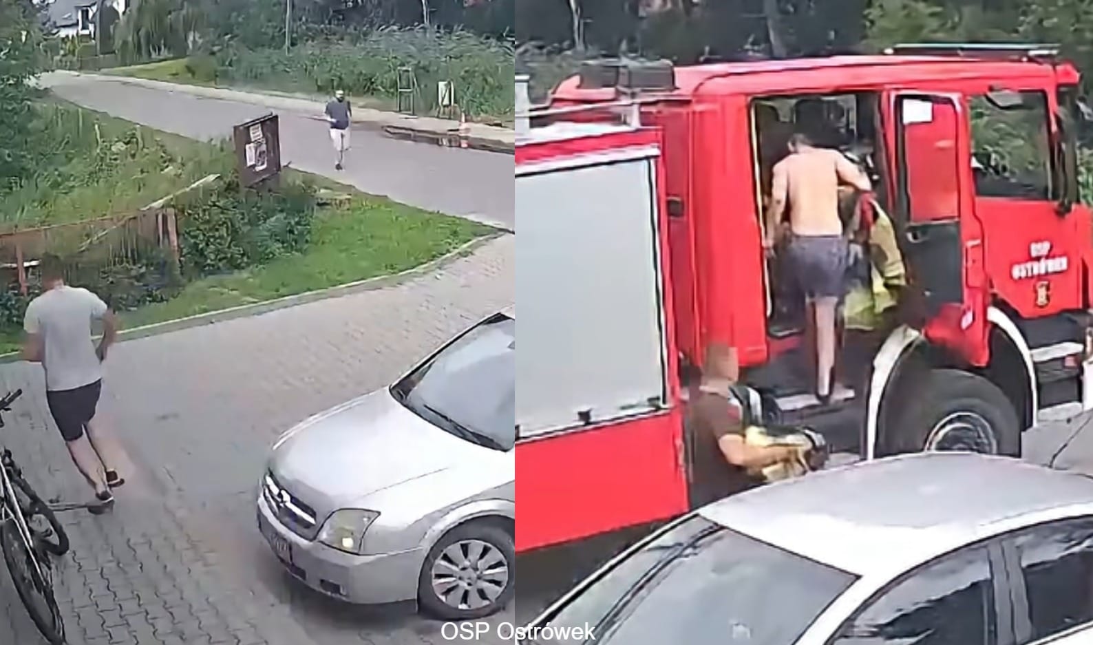 Zaledwie 3 minuty. Niezwykłe nagranie pokazuje błyskawiczną reakcję ochotniczej straży pożarnej od usłyszenia alarmu do wyjazdu na akcję Zdjęcie wpisu