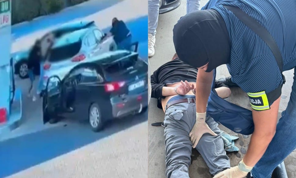 Zatrzymał się na stacji żeby zatankować kradzione auto. Zauważyli go policjanci których chciał staranować. Zdjęcie wpisu