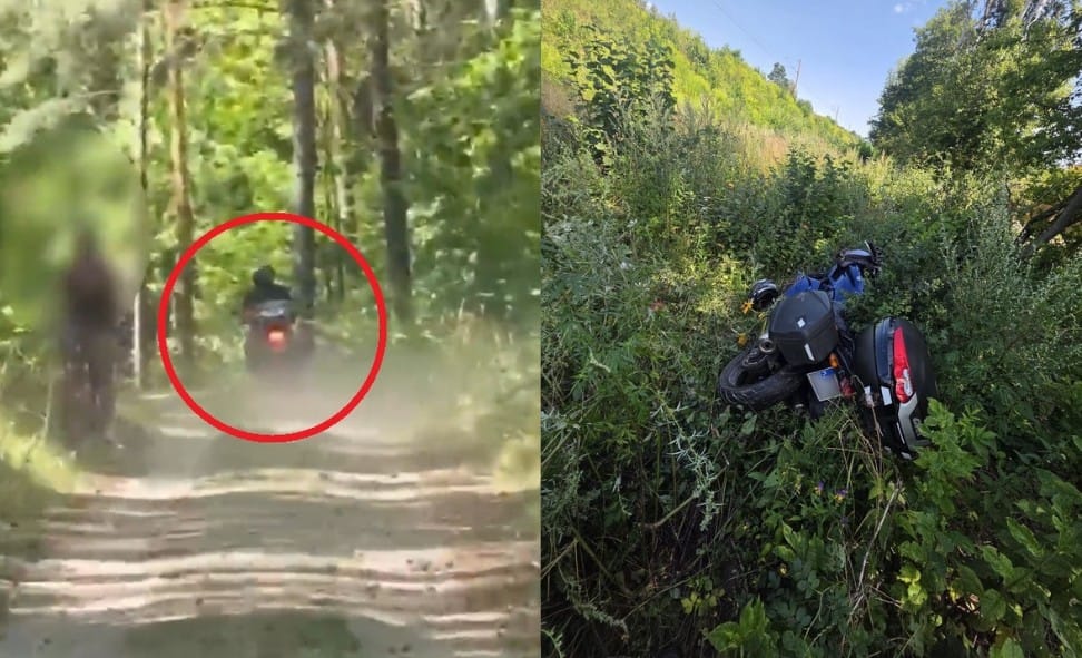Policja opublikowała nagranie z pościgu za motocyklista. Jak usłyszeli jego powód ucieczki to byli mocno zaskoczeni. Teraz grozi mu 5 lat Zdjęcie wpisu