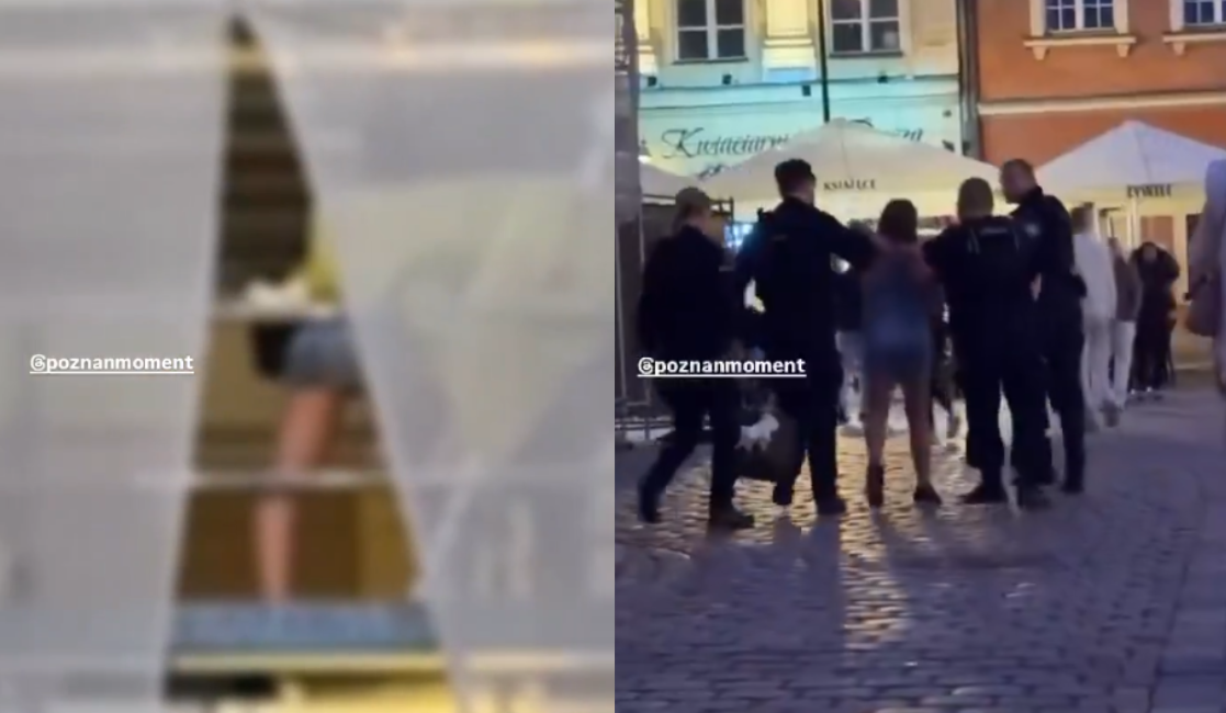 Kolejne wejścia na Ratusz w Poznaniu. Tym razem skończyło się upadkiem dziewczyny z kilku metrów Zdjęcie wpisu
