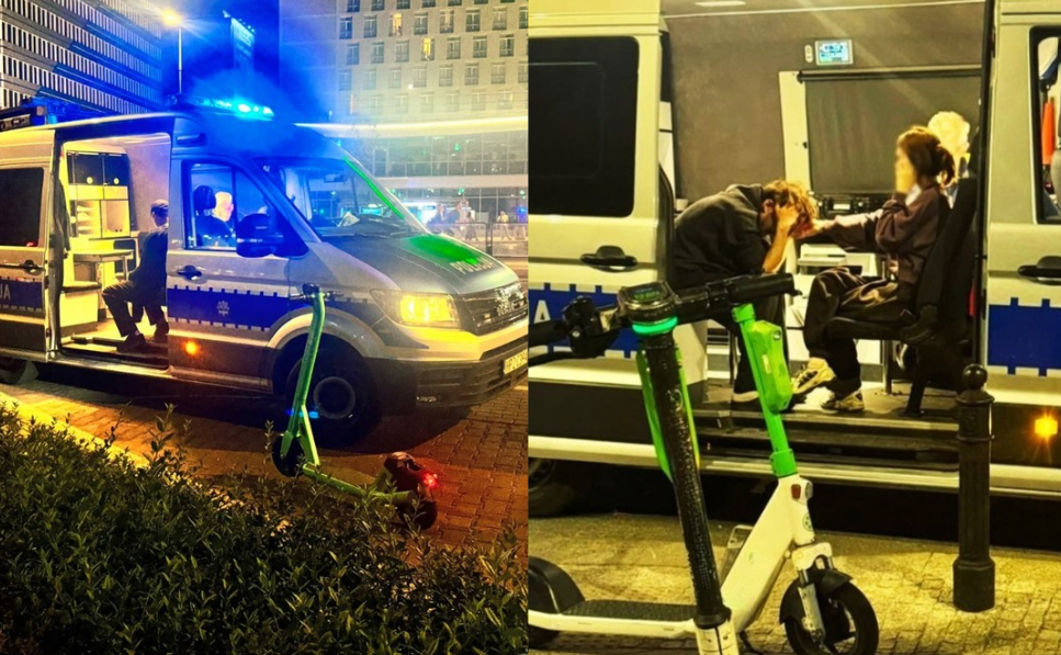 33 kierujących hulajnogami pod wpływem alkoholu. Policja wystawiła mandaty na 81 tys zł. Zdjęcie wpisu