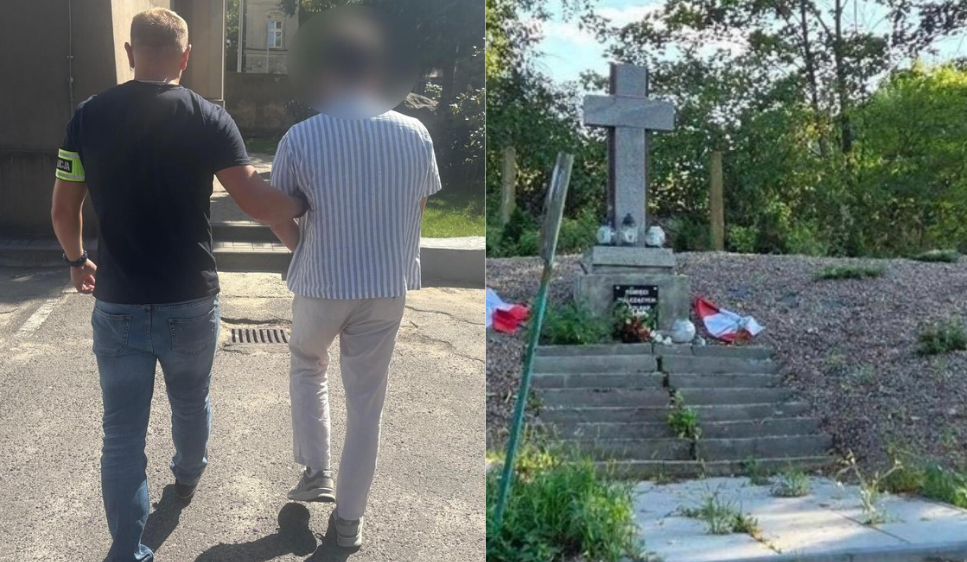 Zrywał polskie flagi i naklejał "Oberschlesien" na pomnik. Kryminalni dopadli 25-latka Zdjęcie wpisu