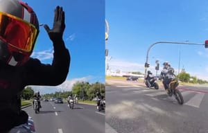 Wrzucili nagranie swojej ucieczki na motocyklach przed policją w Łodzi Zdjęcie główne wpisu