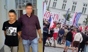 „Banda piep**onych k**asów” 23-ukrainiec który znieważał uczestników marszu w Warszawie zatrzymany i przekazany SG z wnioskiem o deportację