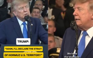 Trump zapowiada, że Cieśnina Ormuz będzie terytorium USA. Twierdzi, że kontroluje blokadę