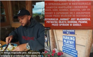 Książulo odwiedził restaurację Harnaś w Kościelisku. To tam za parking żądano 50 zł, a jedzenie miało być niesmaczne
