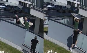4-letnia dziewczynka wypadła z balkonu w Łomży. Matka pod wpływem alkoholu, W sieci pojawiło się nagranie z akcji ratunkowej sąsiadów.