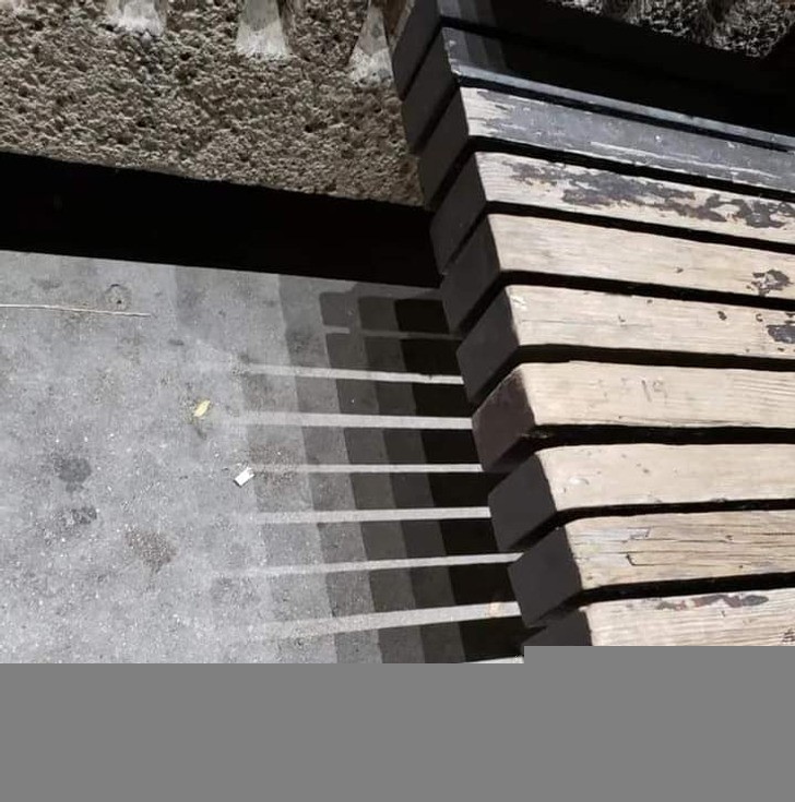"Padający cień utworzył idealny gradient."