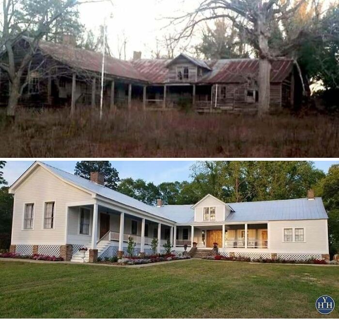 Before &amp; After ~ Posiadłość Les Chenes.