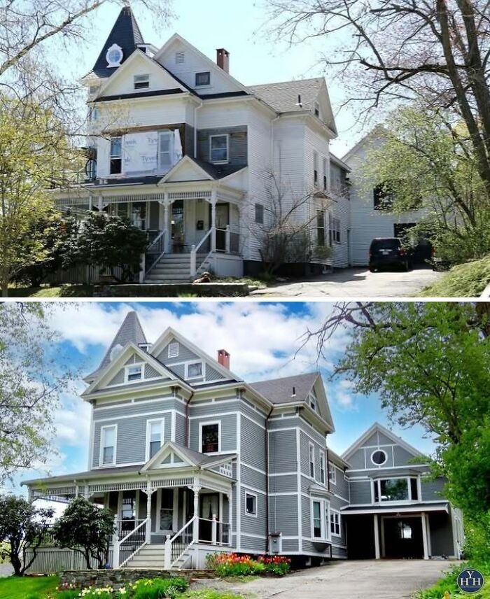 Przed i Po ~ Styl Stick z dzielnicy Deering Highlands.