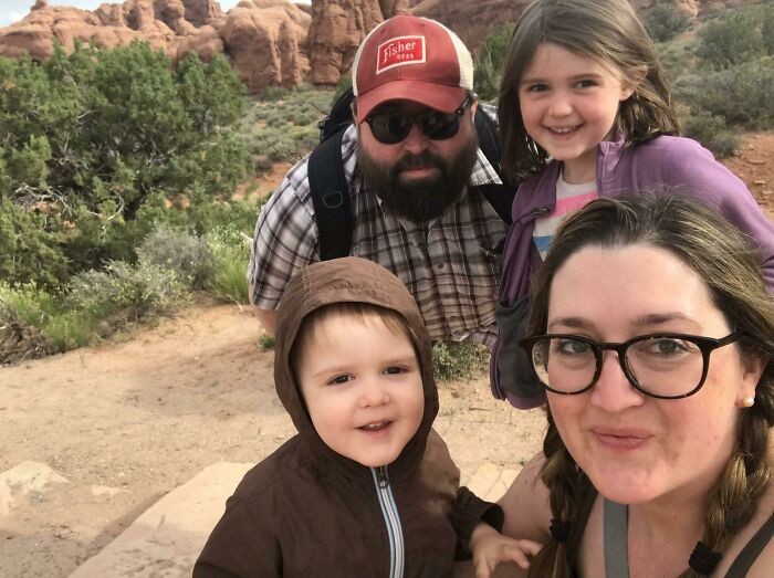 Rodzinne selfie. Nie mam nóg