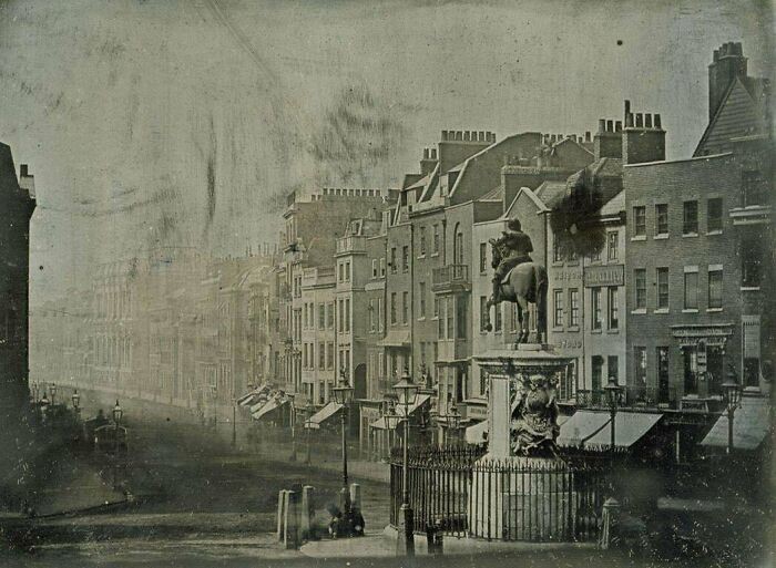 Parliament Street widziana z Trafalgar Square (1839)