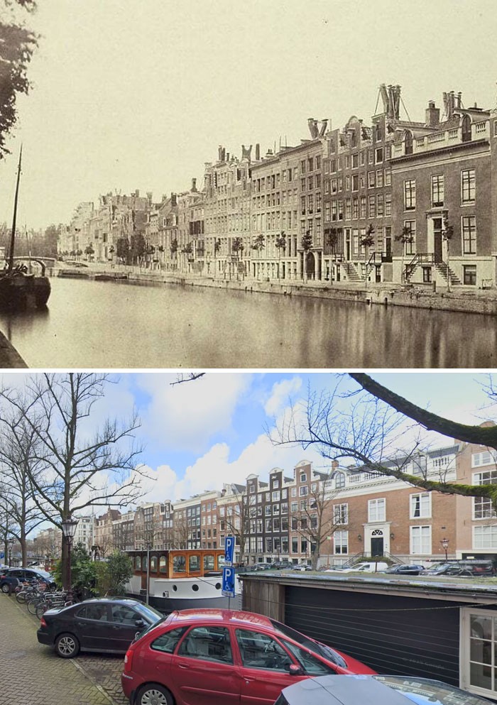 Keizersgracht w Amsterdamie, 1857