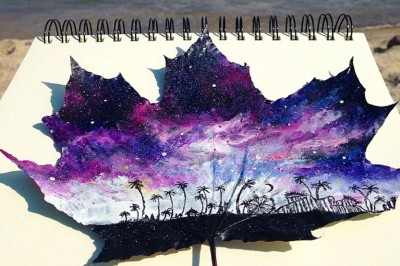 16 letnia artystka z Polski podbija internet. Jej prace na liściach są hitem! 