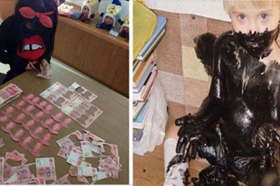 20 szalonych zdjęć które pokazują co się dzieje gdy na chwile spuścisz dziecko z oczu! Dom do remontu! 