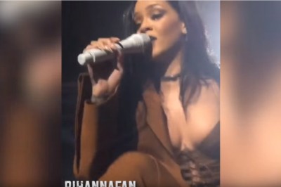 Aż ją zatkało! Rihanna na koncercie dała zaśpiewać fanowi, jej mina mówi wszystko! 