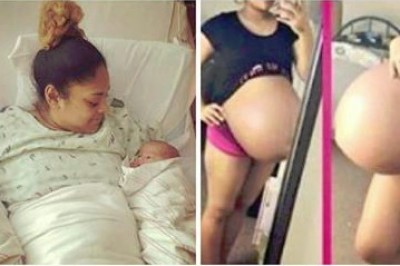 Cały świat był zszokowany rozmiarem jej brzucha! W końcu pokazała cudowne zdjęcie bliźniaków! 