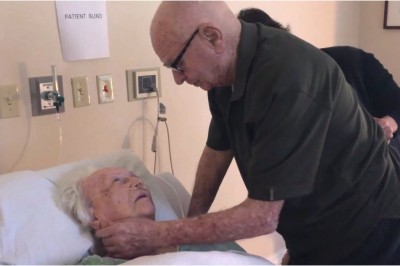 Jego żona umiera w szpitalnym łóżku! Posłuchaj słów jakie wyszeptał delikatnie obejmując jej twarz! 
