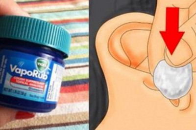 Jeśli umieścisz w uchu watę z rozgrzewającą maścią na całą noc, to rano efekt będzie zaskakujący! 