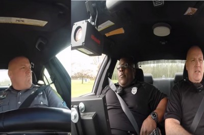 Nagranie tego policjanta w radiowozie było hitem! Tym razem występuje w duecie! 