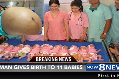 Niesamowity poród w Indiach! Kobieta w naturalny sposób urodziła 11-raczki, sami chłopcy!