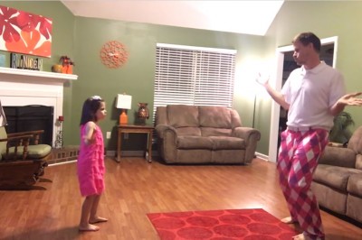 Ojciec z 6 letnią córką stanęli przed kamerą! Ich cudowny taniec  natychmiast podbił internet! 