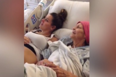 Położyła się obok umierającej na raka matki, żeby wykonać USG! Co widzą na ekranie przyprawia je o łzy!