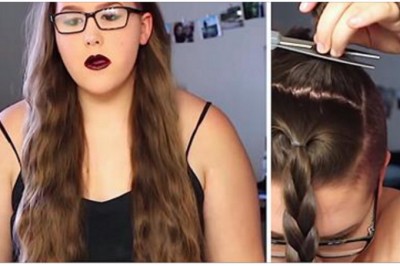 Wkurzona nastolatka staje przed lustrem i ścina swoje bardo długie włosy! Po chwili zmienia też...