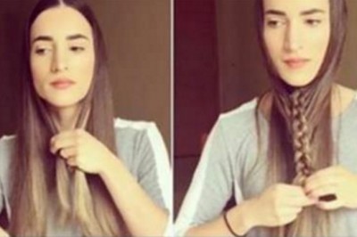 Zaczęła związywać swoje włosy pod brodą! Jak zobaczyłam co zrobiła na koniec od razu to pokochałam! 