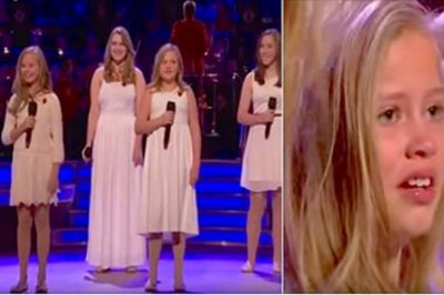 Zestresowana dziewczyna występuje przed Królową Anglii! Nagle ze łzami w oczach biegnie na widownie!