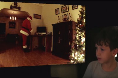 Święty Mikołaj nagrany! Niepodważalny dowód, że istnieje i przynosi prezenty!